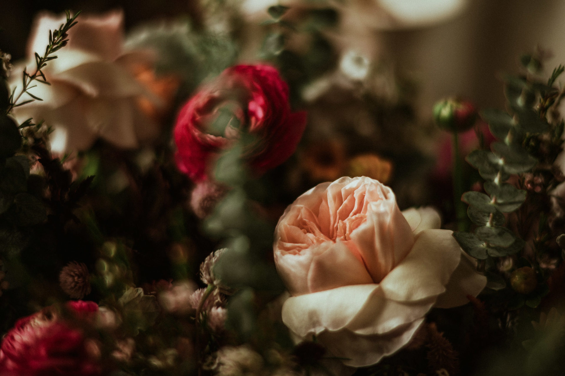 wedding detail flowers